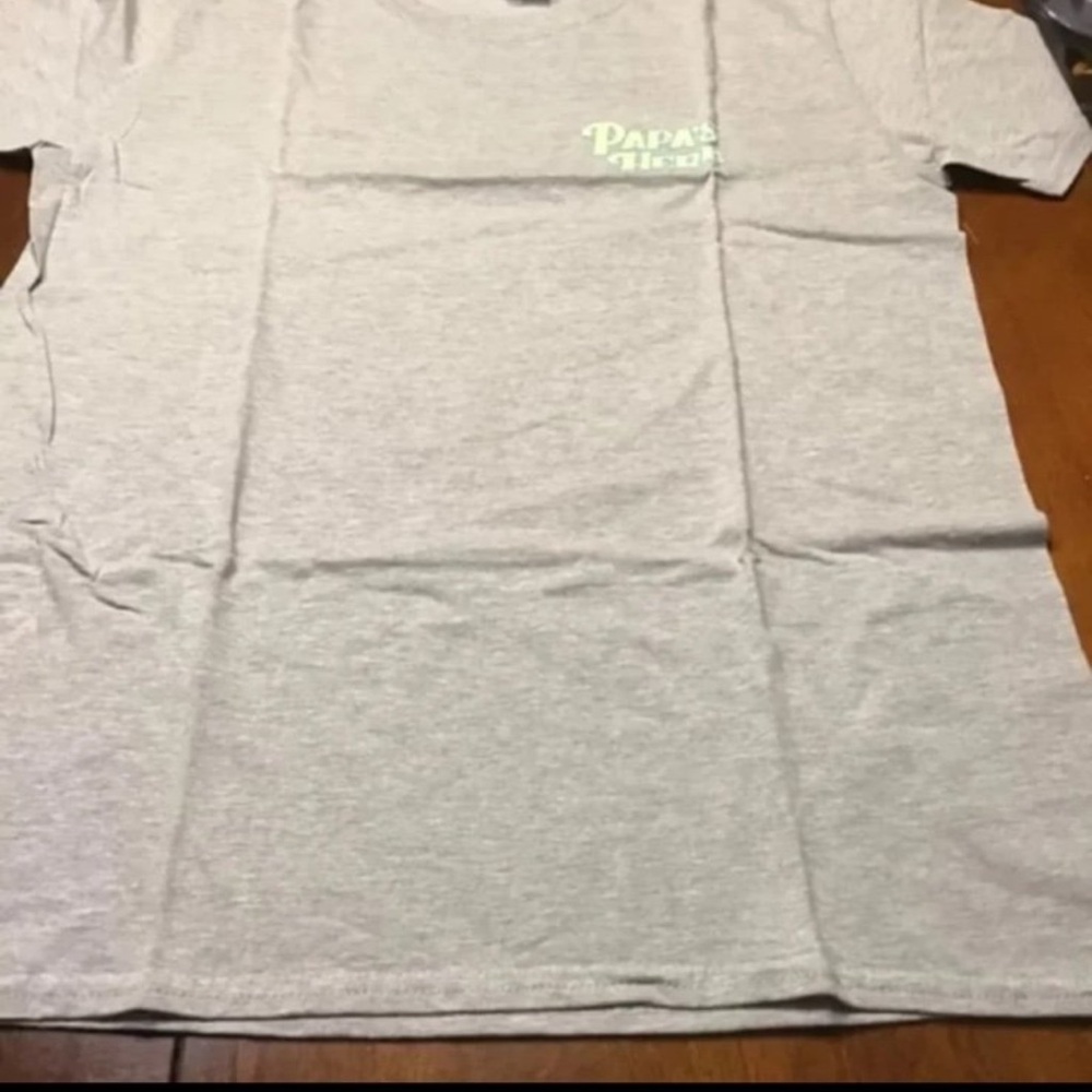 Papa Herb Grey T-Shirt, Size XL